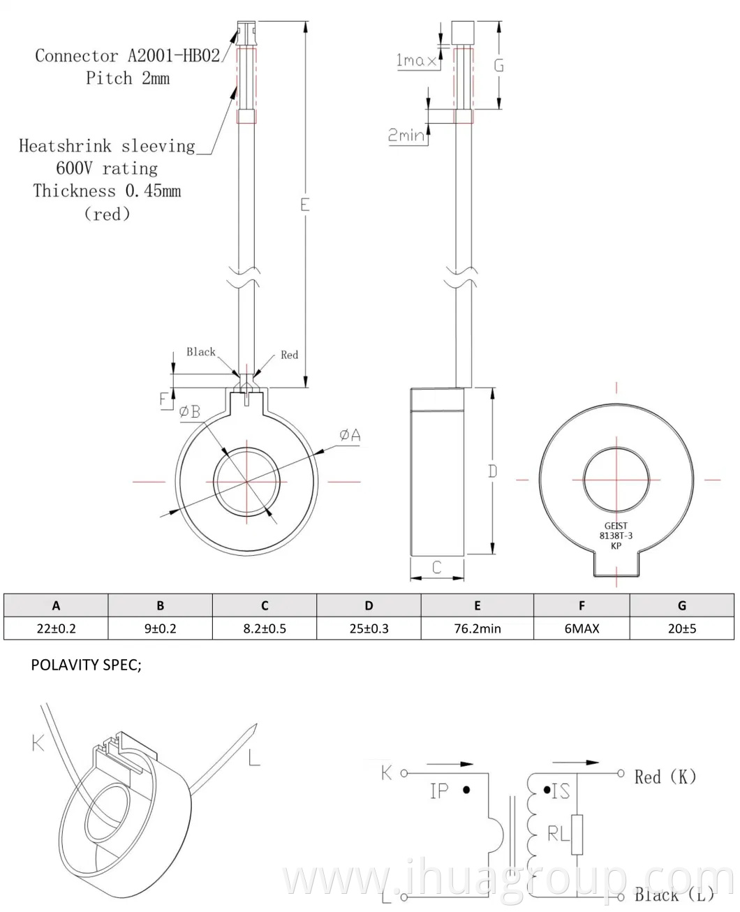 Variable Toroidal Copper Wire Winding Current Transformer/Instrument Transformer CT Sensors